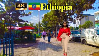 ውቧ ሰፈር አለም ባንክ Addis Ababa Walking Tour (544) AlemBank 🇪🇹, Ethiopia [4K HDR]