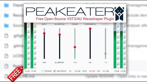 PeakEater - waveshaping VST3/AU plugin for macOS and Windows