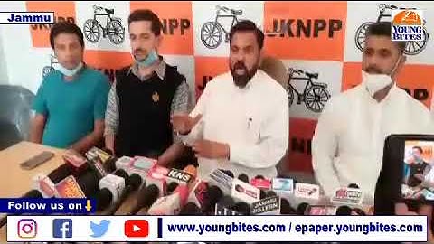 JKNPP Chairman Harsh Dev Singh holds press conference