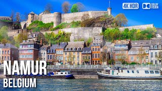 Discover Namur City At The River Meuse - 🇧🇪 Belgium [4K HDR] Walking Tour