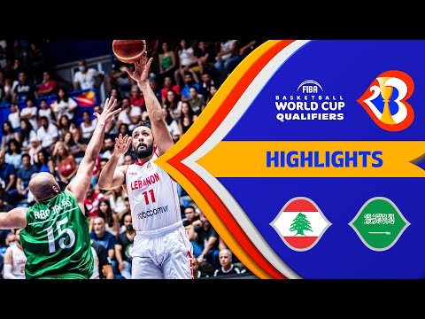 🇱🇧 LBN - 🇸🇦 KSA | Basketball Highlights - #FIBAWC 2023 Qualifiers