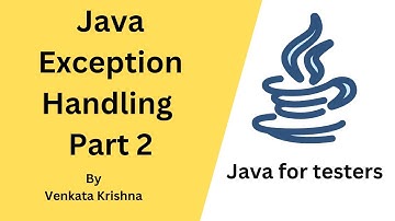 Java - Exception Handling - Part 2