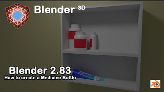 Blender 2.83 How to model Medicine Bottle - Easy