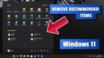 How to remove recommended items from start menu in Windows 11