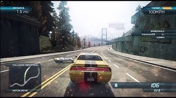 Need For Speed Most Wanted (2012) | Dodge Challenger SRT8 | Fast Track Speed Run