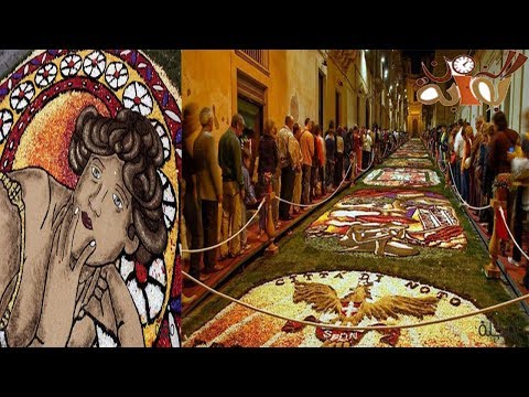 فيديو: Infiorata - مهرجانات بتلات الزهور الفنية في إيطاليا