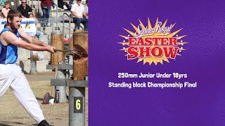 250mm Junior Under 18yrs Standing block Championship Final - April 16