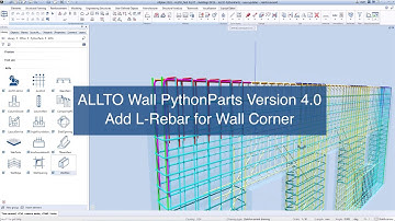 ALLTO Wall PythonParts Version 4.0 - Add L-rebars for wall corners