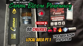 Local dispo # 1 -Canna bloom pharmacy hash rosin pod(1g)-88 cherries 🍒⛽️🔥💨