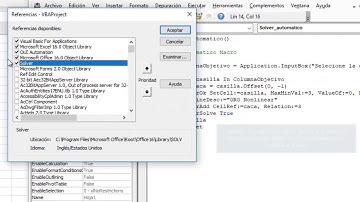 Solver automático Excel VBA