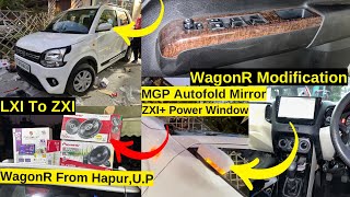 Uttar Pardesh से आई WagonR Modification LXI To ZXI |Base To Top WagonR Modified | Maruti Auto Mirror