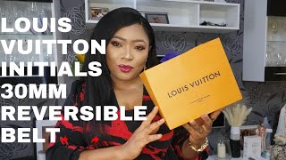 LOUIS VUITTON MINI 25MM INITIALES BELT - UNBOXING, TRY-ON, & STYLING 