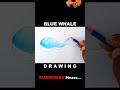 How to Draw a Blue Whale for Kids Easy Cartoon Drawing | #shorts #youtubeshorts #short
