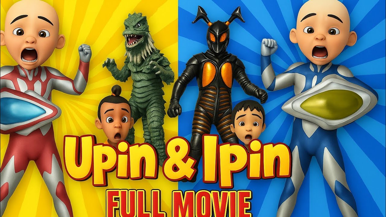 Ultraman Ribut Upin dan Ipin Melawan Monster Kaiju Zetton dan Kaiju Rawa
