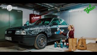 Slowball Art On Wheels presents car #32 an Audi 80 and first artist of 2017: Alisa Vasina