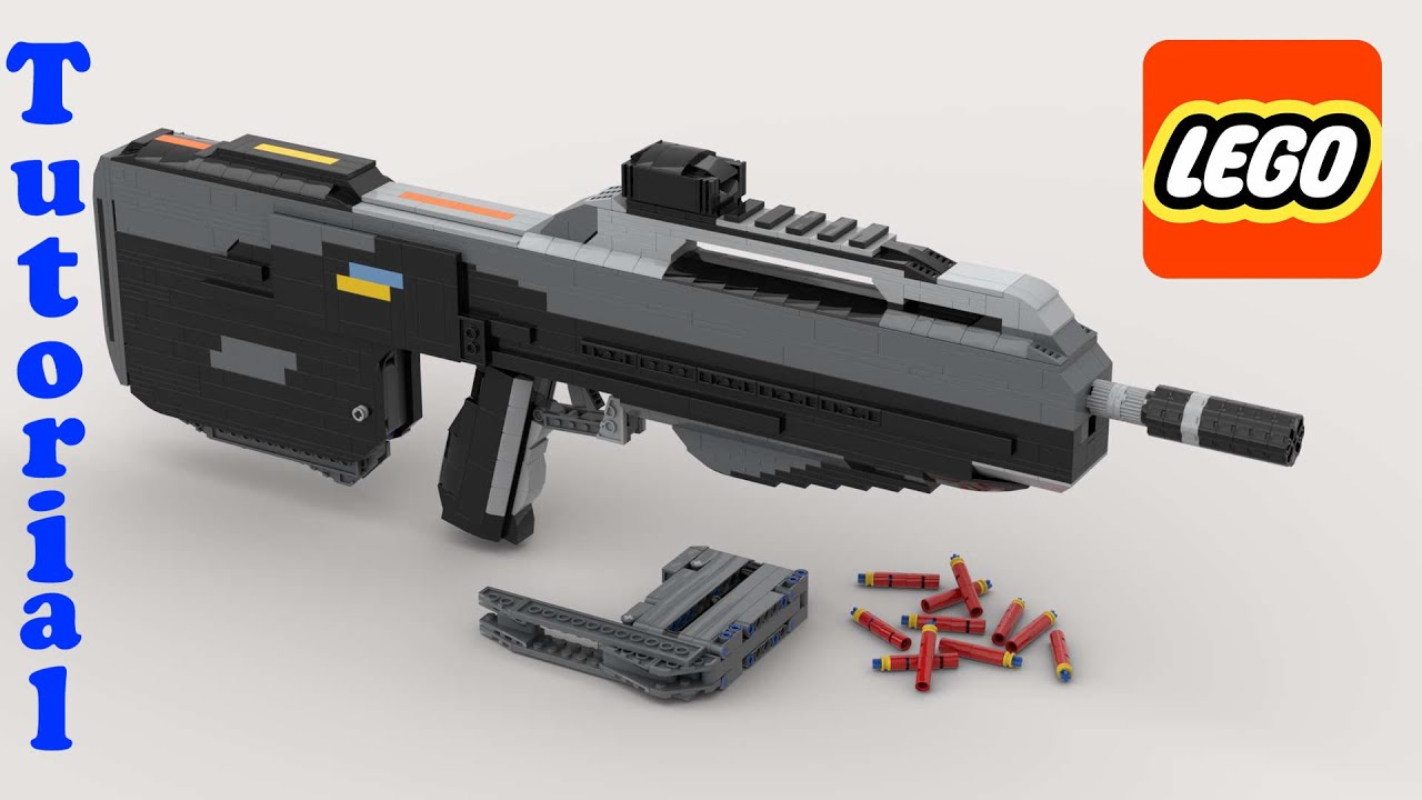 LEGO Toy Gun That Works HALO BR85HR Full Tutorial