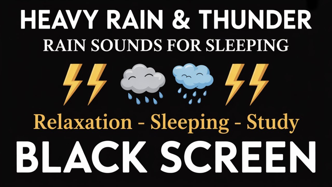 Thunderstorm 10 Hour Rain – Deep Sleep Background