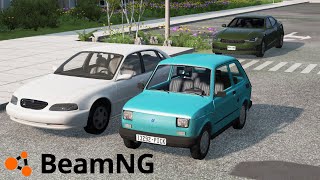 MALUCH VS POLSKIE MIASTO I POLICJA w BEAMNG.DRIVE 