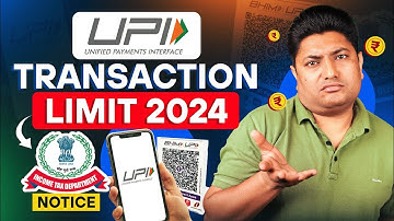 UPI Transaction Limit for Income Tax | Income Tax Notice for UPI Transactions | UPI Payment