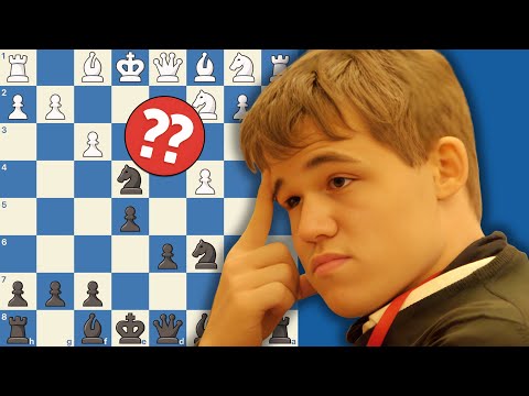 Magnus Carlsen at Age 9 Blunders a Knight — Chess Miniature #2