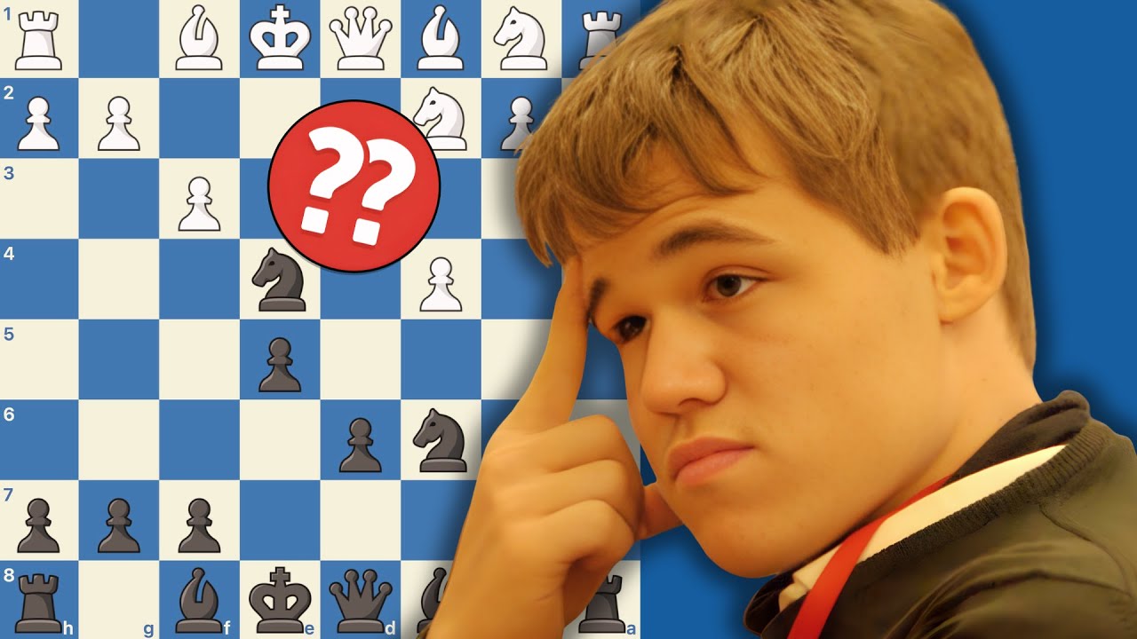 Magnus Carlsen at Age 9 Blunders a Knight — Chess Miniature #2