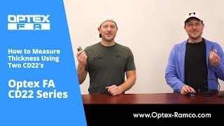 Measuring thickness using CDA Controller and 2 CD22 Laser sensors