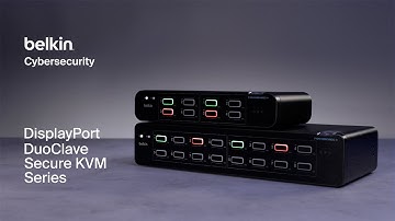 Belkin DuoClave Secure KVM Series – NIAP PP4.0 & TAA Certified for Multi-Network Security