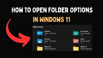 How to Open Folder Options in Windows 11