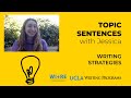 Understanding Topic Sentences