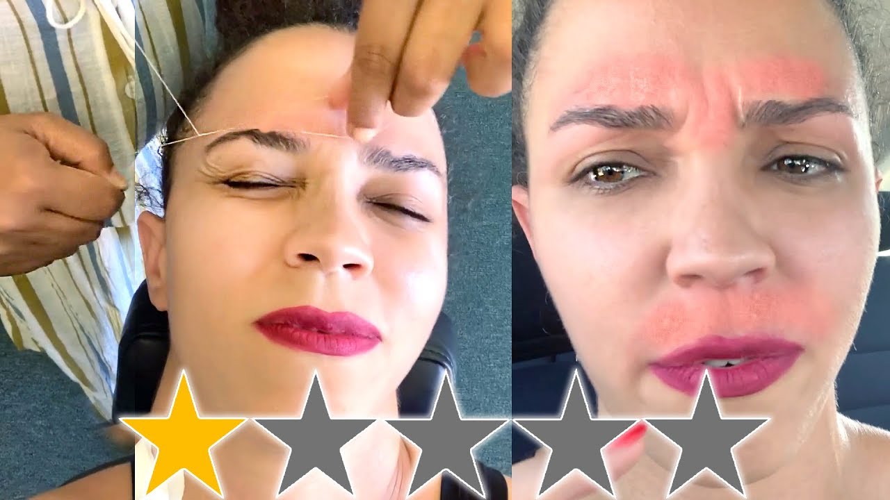 I WENT TO THE WORST REVIEWED BROW SALON IN MY CITY LOS ANGELES YouTube