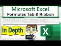 The excel formulas tab and ribbon in depth