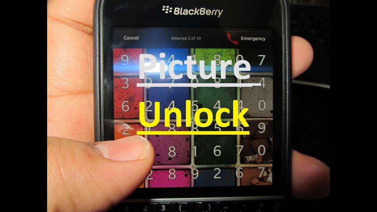 Picture Password Unlock Blackberry Q10 Q5 Z10 Z30 Z3 Leap Passport Classic Youtube