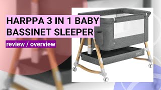 Review of the HARPPA 3-in-1 Baby Bassinet: Versatile and Portable Bedside Sleeper