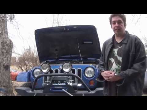 jeep wrangler K&N cold air intake install - YouTube