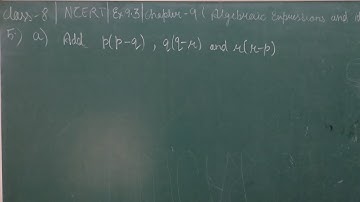 Q5 ex9.3 | add 2x(z-x-y) and  2y(z-y-x) | class8 chapter9 algebraic expressions and identities ncert