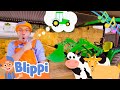 Blippi&#39;s Tractor Song! Blippi Educational Farm Animal Songs for Kids