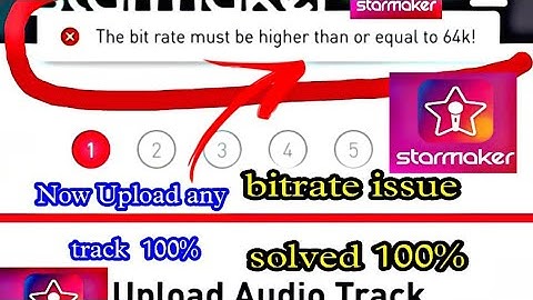 Starmaker upload (Bitrate) issue solved, koi bhi song upload karein website per