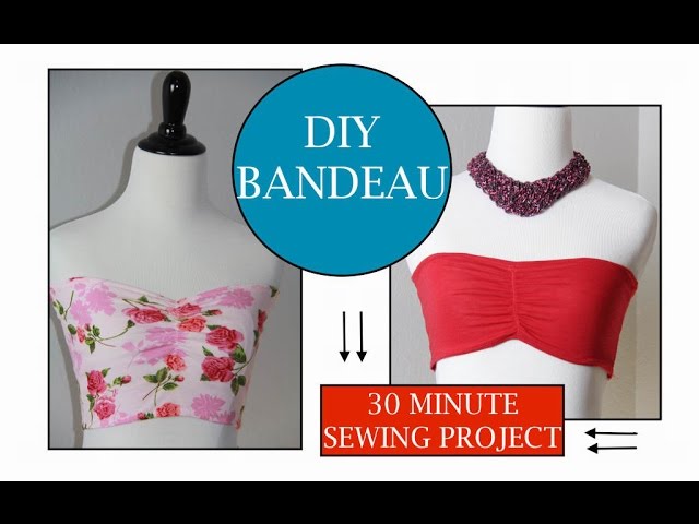 How to sew a Bandeau, Sewing project for beginner 