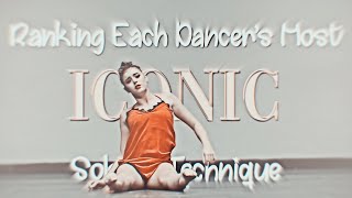Each Dancers Most Iconic Solo Ranked On Technique//Collab