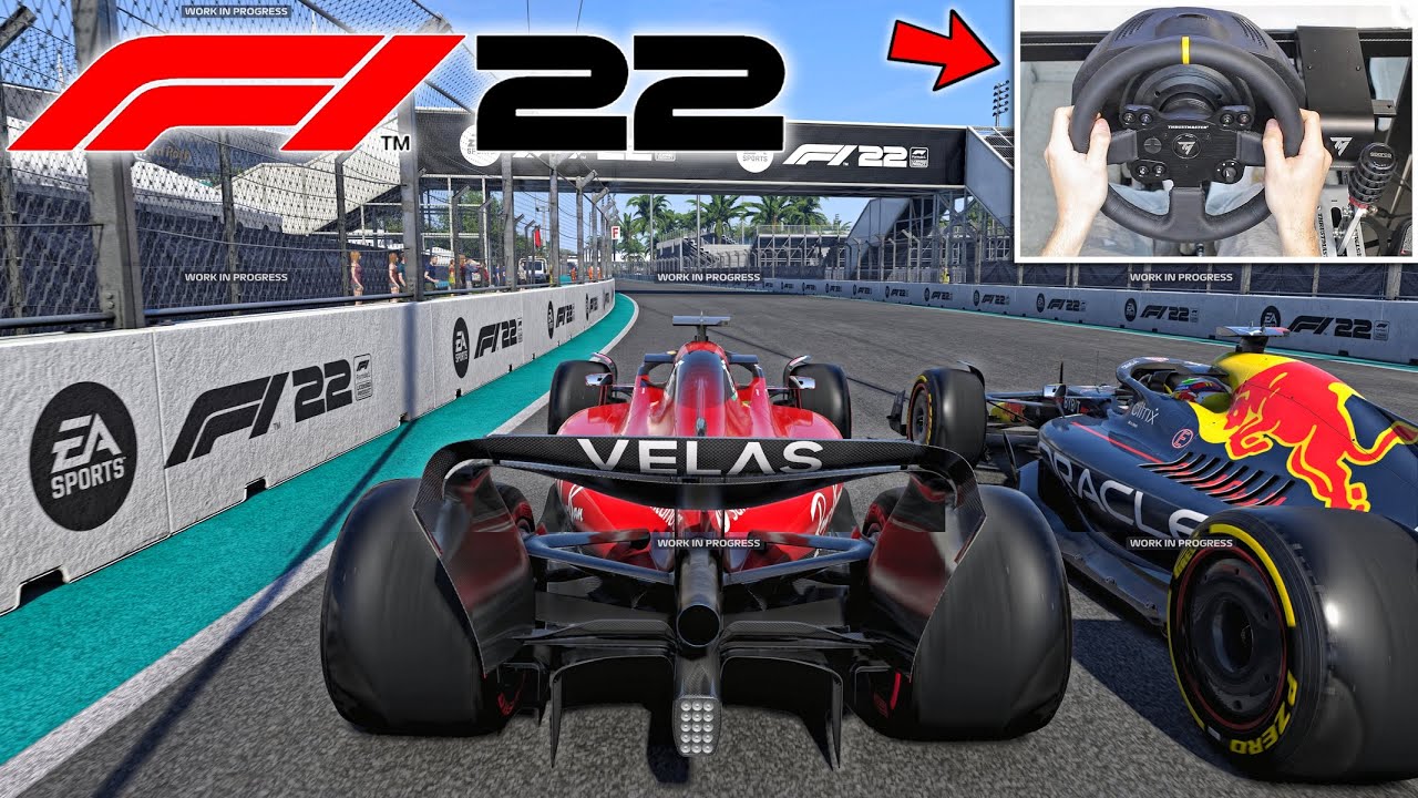 F1 2022 GAMEPLAY - MIAMI GP | Thrustmaster TX Steering Wheel [4K]