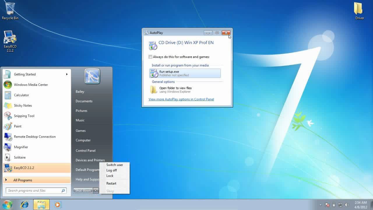 Cara installieren Windows Xp Di Windows 7 Dual Boot ändern