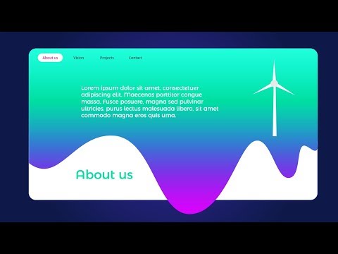Animated PowerPoint Slide Design tutorial/Website design in PowerPoint