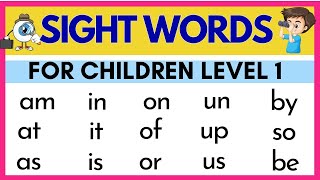 Sight Words For Children - Reading Mastery - Phonics - Home Practice Reading - Preschool & Graders