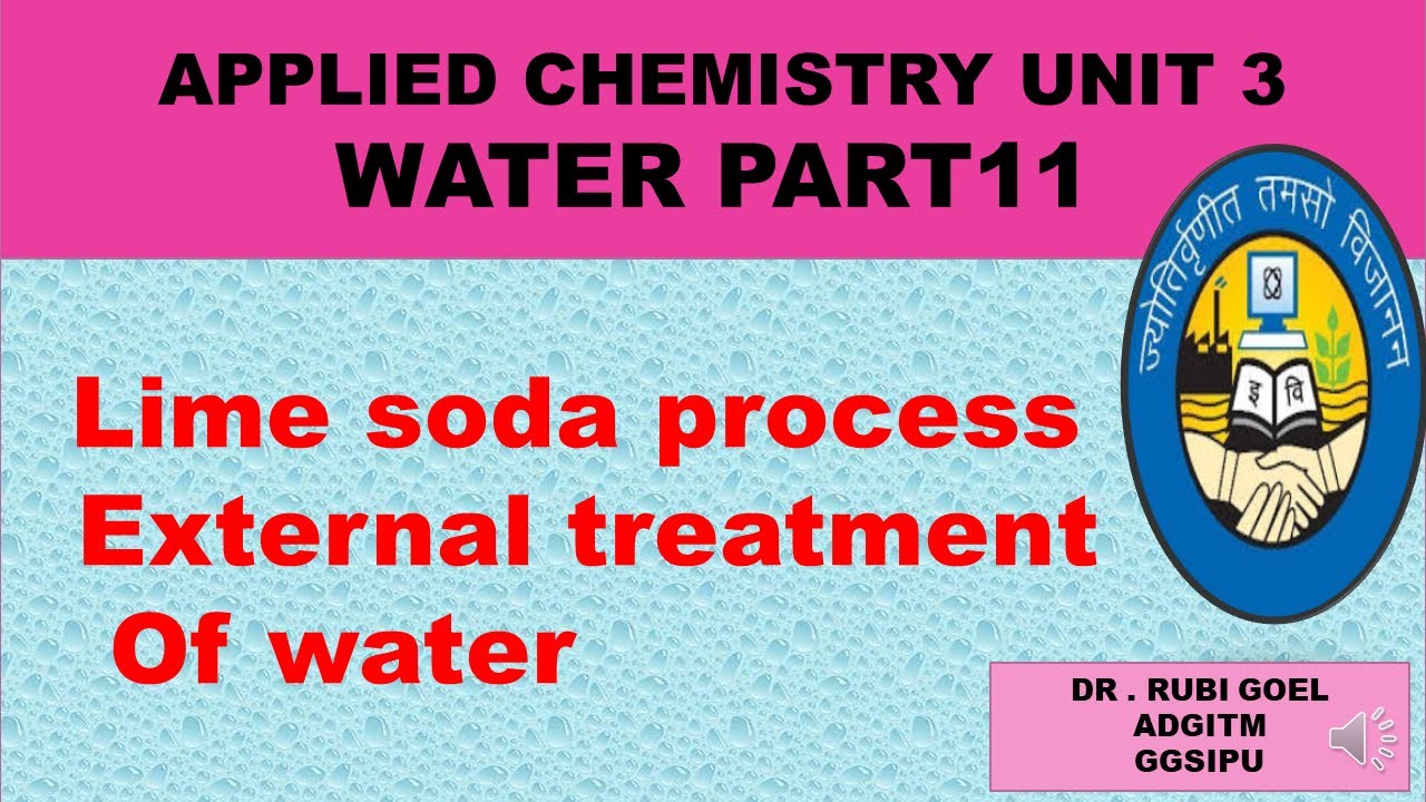 Lime soda process External treatment of water water part11 YouTube