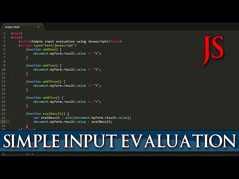 JAVASCRIPT Simple input evaluation