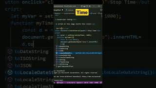 javascript time |  stop timer | javascript set interval | js timer #shorts #javascript