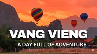 Discovering Vang Vieng (Laos) - Caves, Zipline, Blue Lagoon, Sunset & Boat ride adventure