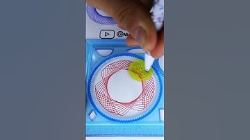 How many rotations did the pen make in total? 🤔 #2024 #shorts #spirograph #ruler #viral