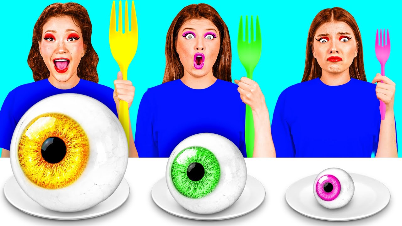 Big, Medium and Small Plate Challenge | Funny Kitchen Hacks