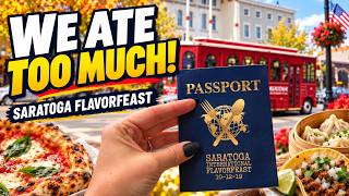 WE ATE TOO MUCH International Flavorfeast 2019 Saratoga Springs NY - Vlog Tour